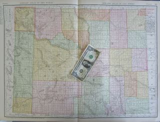 Xl 1912 Dated Wyoming Railroad Map Wy Art Print Historic Train Decor
