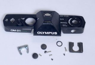Olympus Om - 2s Program Top Cover Bezel Vintage Slr Film Camera Parts Japan