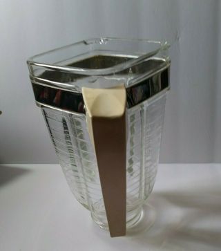 Vintage Oster Glass Blender Jar Square Top 4 Cup (OSTER model 642 3