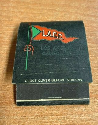 Vintage Matchbook Los Angeles Country Club Front Striker Last One