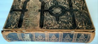 Holy Bible Antique Parallel Column Edition,  Rare 1886,  Over 130 years old. 2