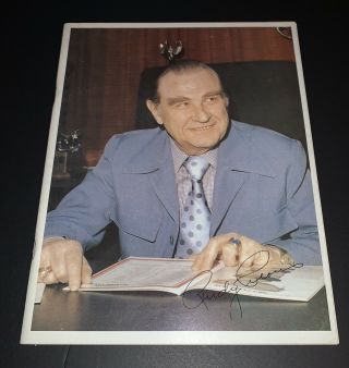 Winnipeg Jets 1977 Wha Game Program Vs Houston Aeros (jets Gm Rudy Pilous/cover