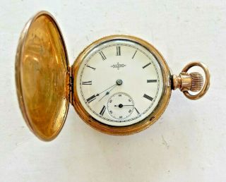 Antique 1889 Elgin National Watch Co.  Hunter Case Pocket Watch 11j Model 94