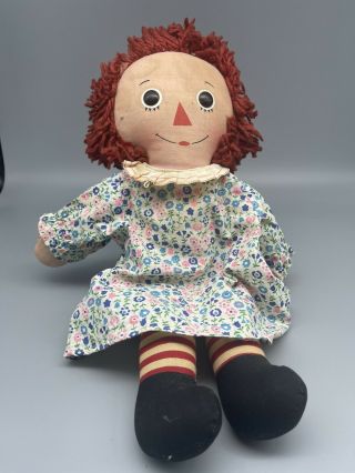 Raggedy Ann Knickerbocker 15 " Doll 1970’s Vintage