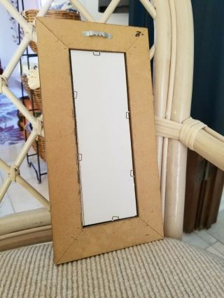 Mirror,  Accent,  Antique Gold Frame,  12x6. 3