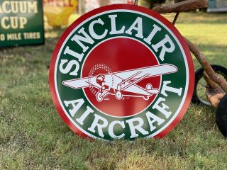 Antique Vintage Old Style Sinclair Aircraft Sign 2
