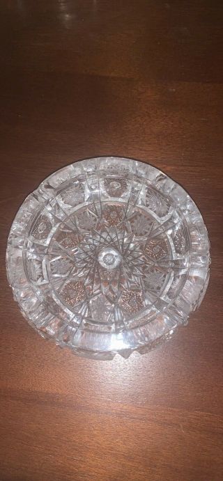 Vintage Waterford Crystal Ashtray Approx 3 1/2” Round - Stunning