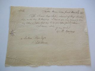 Antique Famous Autograph Museum Quality 18th Century Mathew Blair 1796 Signed