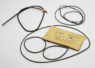 7 Vintage Movie Projector Spring Belts 8mm 16mm Bell & Howell Devry Motor Parts