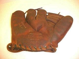 Vintage 1940/50s,  Wilson Ball Hawk 4,  Baseball Glove A2192 Mlb,  Vg Usable Cond