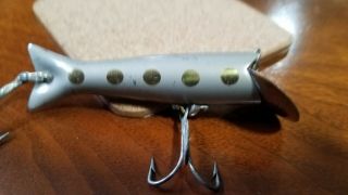 Pflueger Tnt Vintage Fishing Lure Bass Plug Metalized