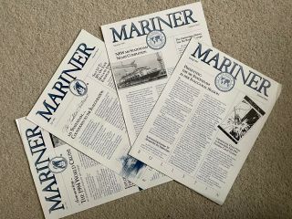 4 Issues 1992 Holland America Line Mariner Newsletters Ms Statendam Inauguration