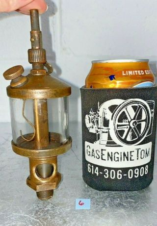 Lavigne Brass Cylinder Oiler 2 Hit Miss Gas Engine Steampunk Vintage Antique 3