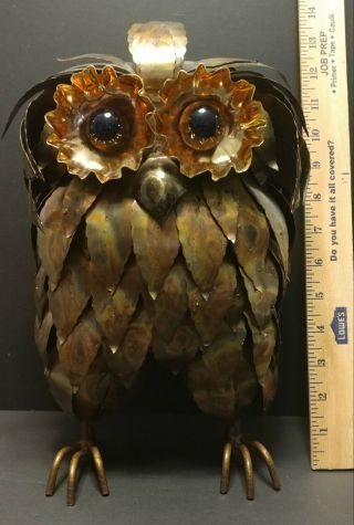 Brass Owl - Brutalist 1960 