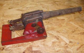 Antique Wood & Tin Toy Cannon - Big 17 Inches