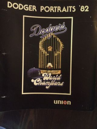 La Dodgers Portaits 82 Binder With 42 Prints 1982 1984 Union 76 Los Angeles