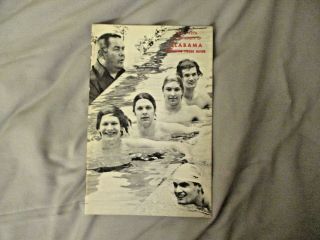 1975 - 76 Alabama Swimming Media Guide Yearbook Press Book Program 1976 Press Book