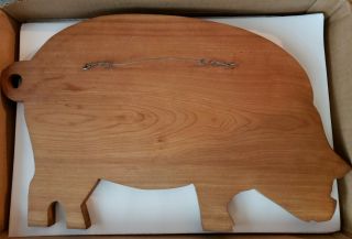 Vintage Wooden Pig Cutting Board 2