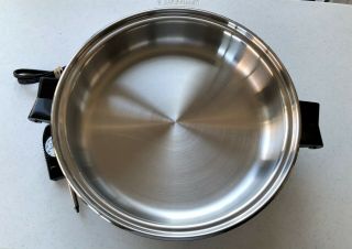 Health Craft K7273 12” Oil - Core Electric Skillet w/Dome Lid - Made in USA - EUC 2