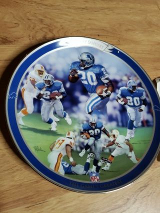 BARRY SANDERS THE GAME ' S GREATEST Bradford Plate Detroit Lions football nfl 2