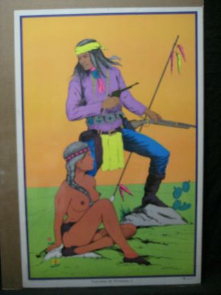 Warrior & Woman I Vintage Poster Garage Hot Girl 1971 Cng1595