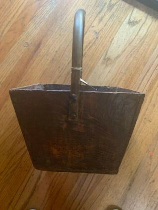 Home Decor Primitive / Rustic Chinese Rice Scoop (wood handled basket). 3