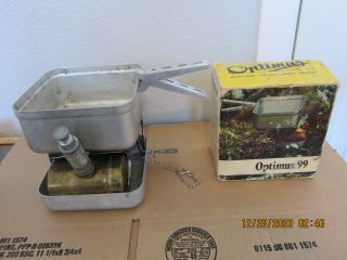 Vintage Optimus 99 Camping Backpacking Stove Made In Sweden