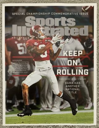 Alabama Crimson Tide 2020 - 21 National Champs Sports Illustrated (si) Cover Print