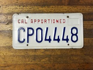 Vintage License Plate California Antique Car Tags Cp 04448 Retro Man Cave ☆1969