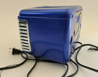 Crosley Corsair Retro Alarm Clock Radio CD Player CR612 Blue RARE Color 3
