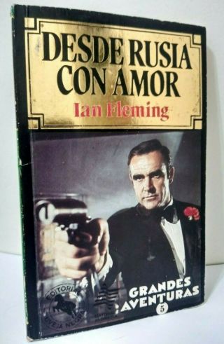 Vintage James Bond From Russia With Love Ian Fleming Spanish Book Chile 1984