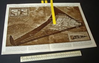 Iln May 1946 Flying Wing Airliner (northrop/aw) G.  H.  Davis Speculative Drawing