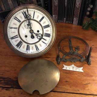 Antique Gustav Becker P64 Clock Parts