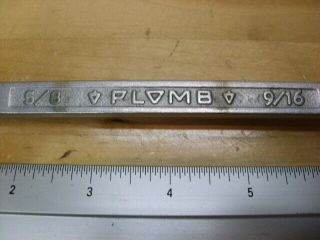 Vintage Plomb Offset Box End Wrench Sae 9/16 " 5/8 " No.  1130