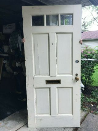 antique exterior front door made in 1944 2