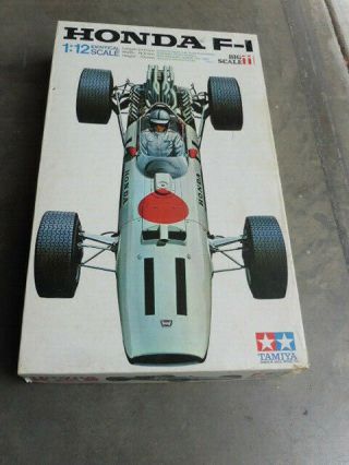 1960s Tamiya Honda F1 Formula Race Car Plastic Model Kit 1/12 Unbuilt Complete