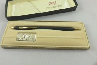 Vintage Cross Lead Pencil,  Classic Black With Gold Trim