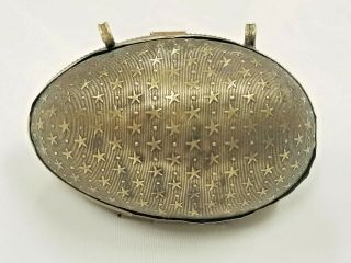 Antique Victorian Sewing Egg Thimble Case Fob Necklace / Pendant 1800s