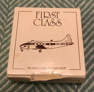 Small Sabena Airlines Inflight Model Gift De Havilland Dh - 104 Dove Pewter Oo - Awe