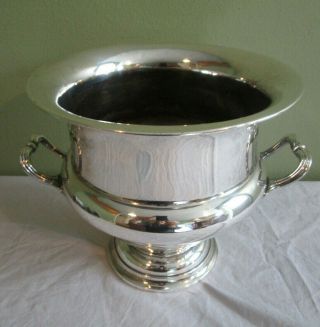 Antique Vintage English Silver Plated Wine Champagne Bucket