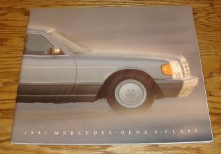 1991 Mercedes Benz S Class Deluxe Sales Brochure 91 Sl Se Sd Sel