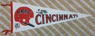 Cincinnati Bengals Full Size Single 1 Bar Nfl Football Pennant