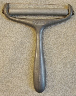 Vintage Aluminum Presto Cheese Slicer With Roller 2