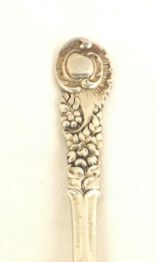 Salad Serving Spoon Solid Sterling Silver Shell Bowl Josiah Williams London 1904 3