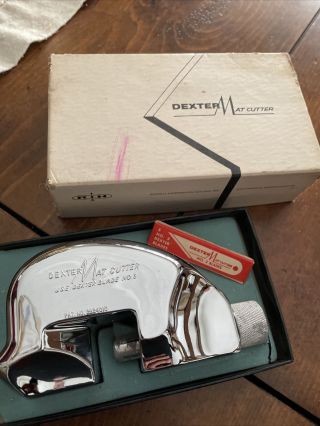 Vintage Dexter Mat Cutter Harrington Cutlery Box,  Blade Pack