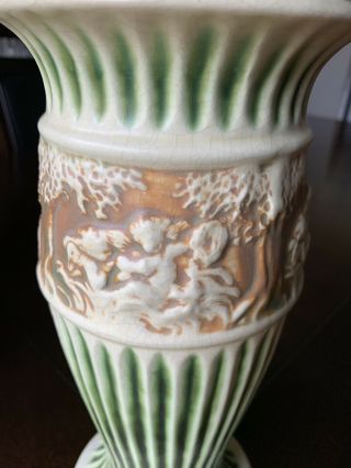 Rare Antique Roseville Pottery Donatello 12” Vase Circa 1915 2