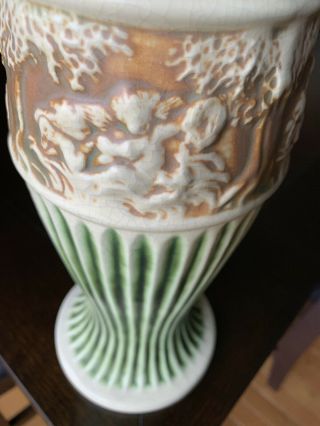 Rare Antique Roseville Pottery Donatello 12” Vase Circa 1915 3