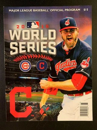 2016 World Series Official Mlb Program (chicago Cubs Vs Cleveland Indians)