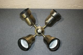 Casablanca Antique Brass K4k - 4 Spot Light Ceiling Fan Light Kit Fixture Fitter