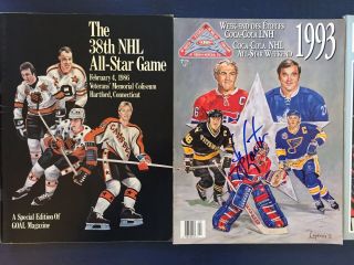 1986 & 1993 Nhl Hockey All Star Game Programs